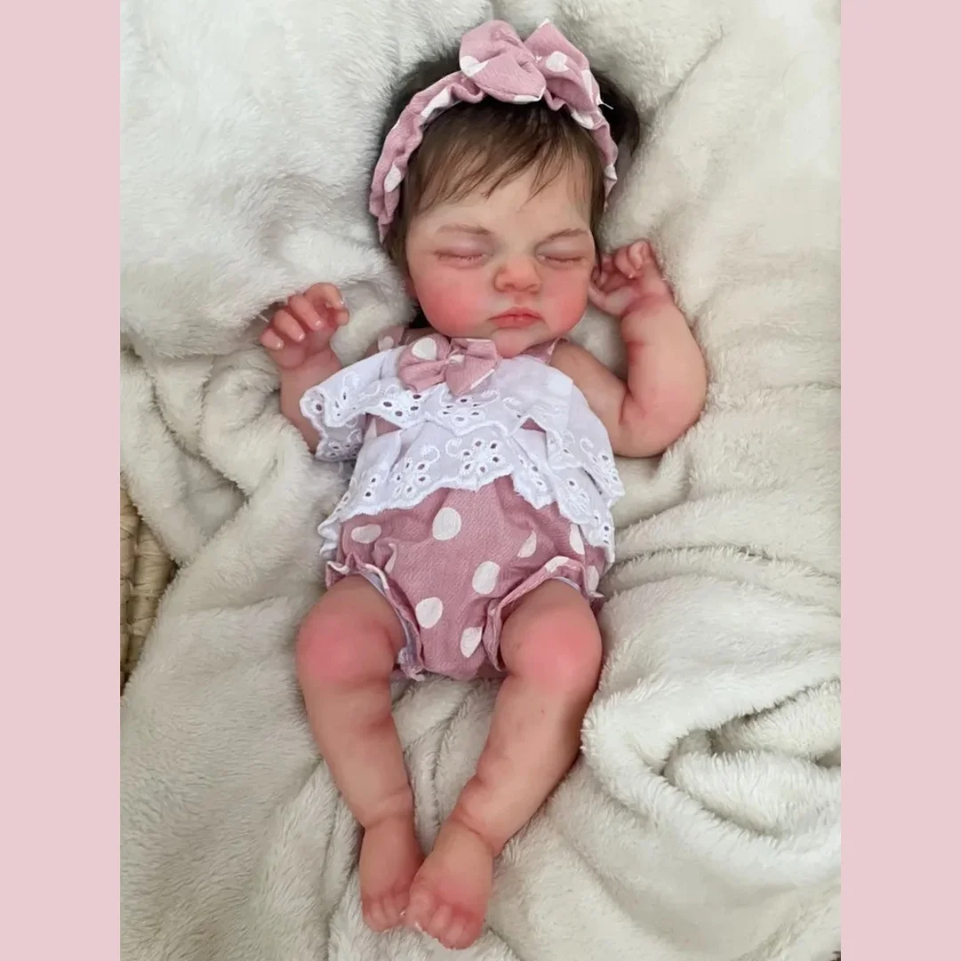 12 Inch Open Mouth Washable Full Silicone Reborn Doll Irys, Rooted Hair, 3D Vivid Skin, Realistic Newborn Bebe Reborn De Silicon