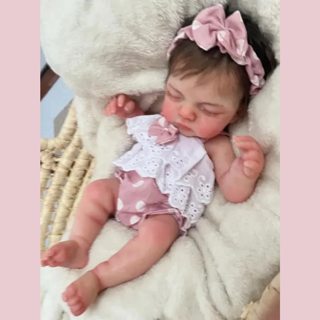 12 Inch Open Mouth Washable Full Silicone Reborn Doll Irys, Rooted Hair, 3D Vivid Skin, Realistic Newborn Bebe Reborn De Silicon