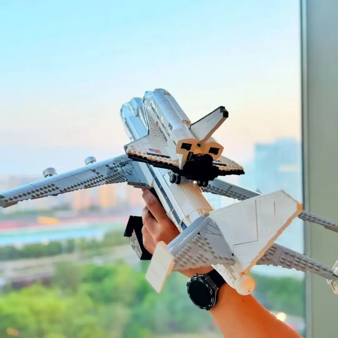 New ICONS Shuttle Transport Carrier Aircraft Model Building Blocks Bricks DIY Assembly Toy Birthday Christmas Gifts
