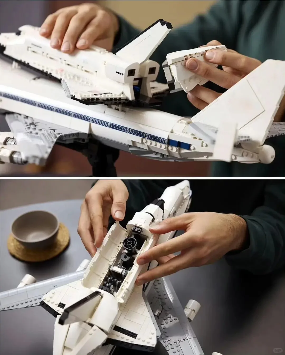 New ICONS Shuttle Transport Carrier Aircraft Model Building Blocks Bricks DIY Assembly Toy Birthday Christmas Gifts