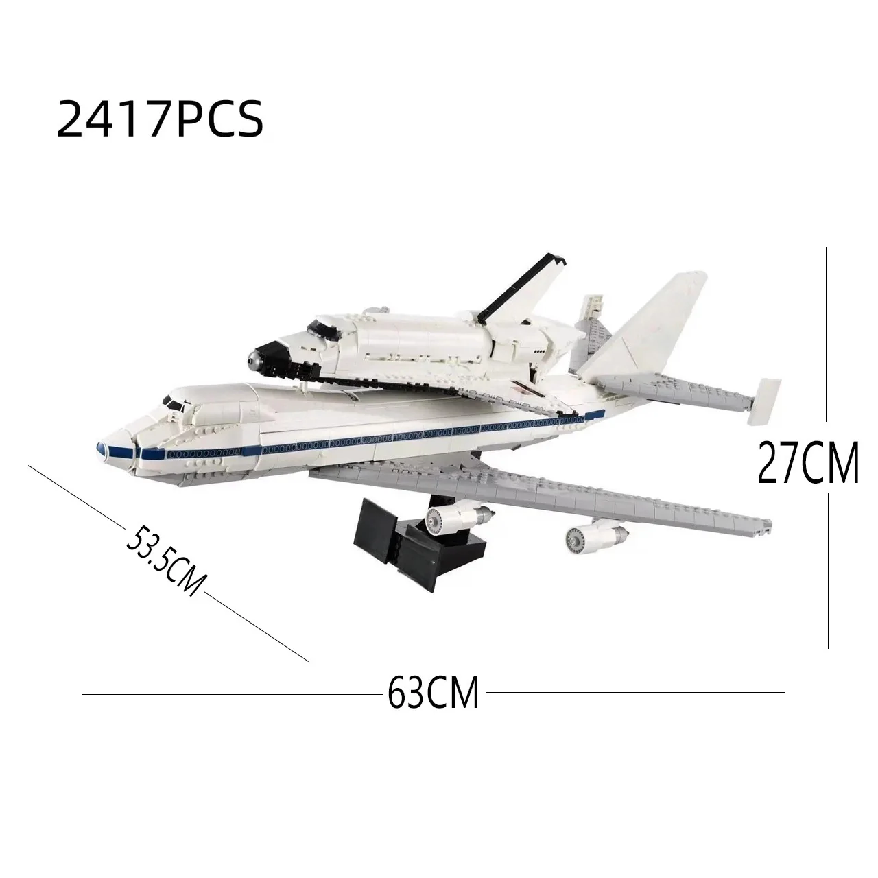 New ICONS Shuttle Transport Carrier Aircraft Model Building Blocks Bricks DIY Assembly Toy Birthday Christmas Gifts