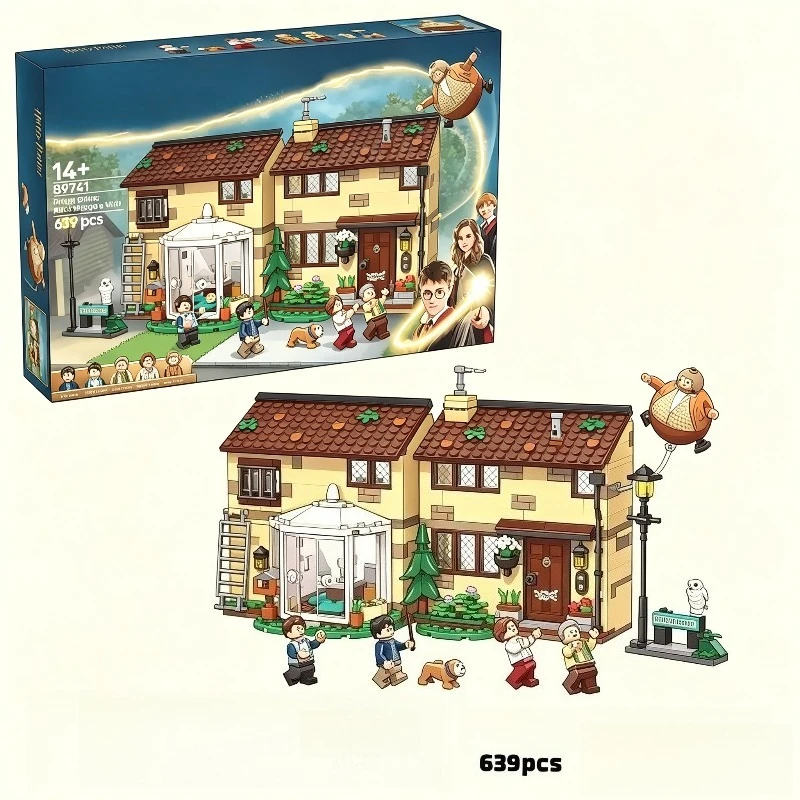 MOC Magic Style Residential House Building Blocks DIY Assemble Bricks Model Desktop Display Decoration Toy for Hobby