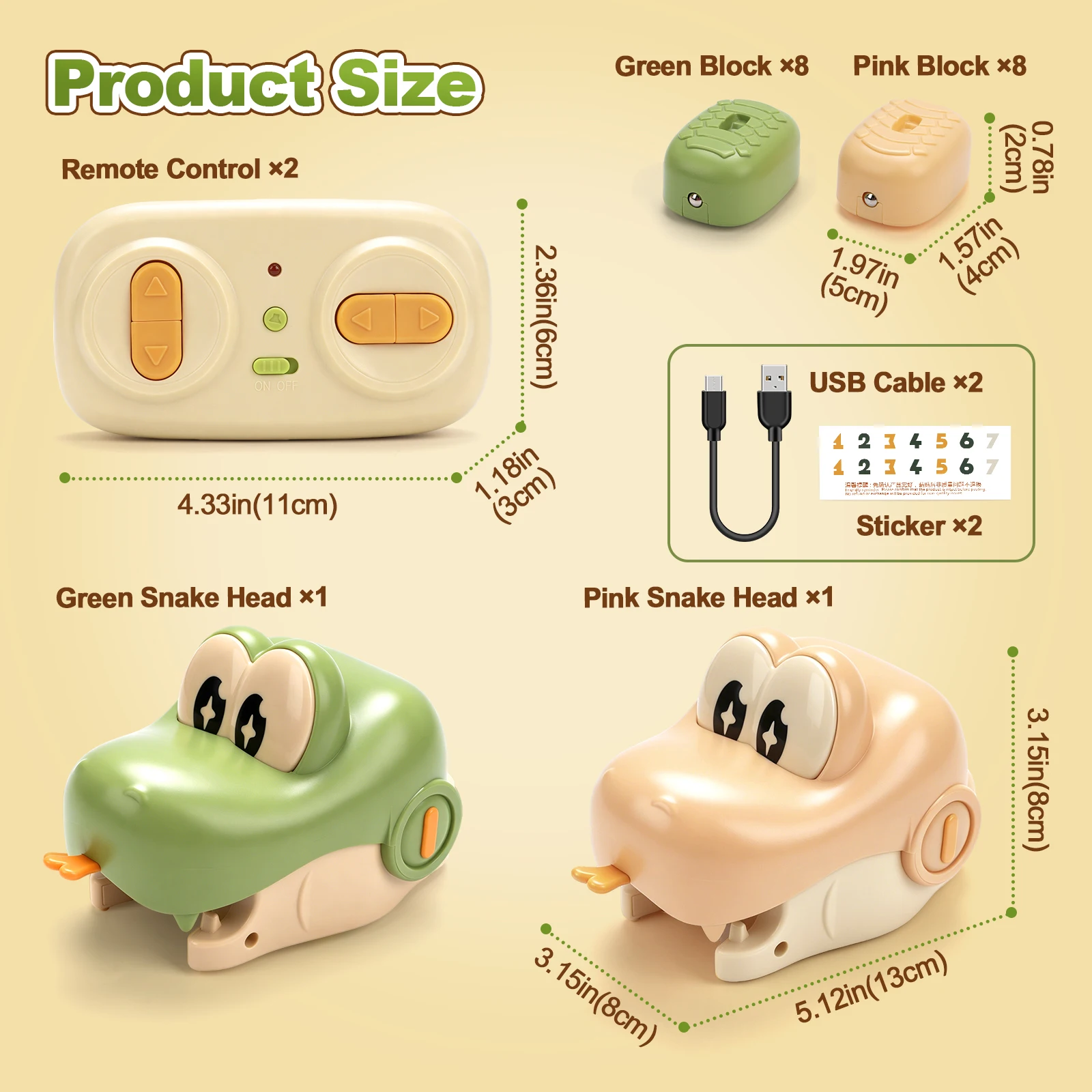 Remote Control Magnetic Greedy Snake Toys Interactive Game Dual Player Battle Greedy Bean Eating Snake Educational Toy Xmas Gift