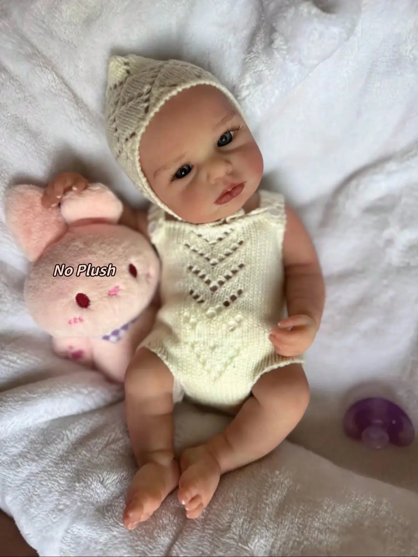 OtardDolls Awake Full Silicone Loulou Reborn Dolls Baby Doll Handmade Soft Touch Newborn Baby Doll
