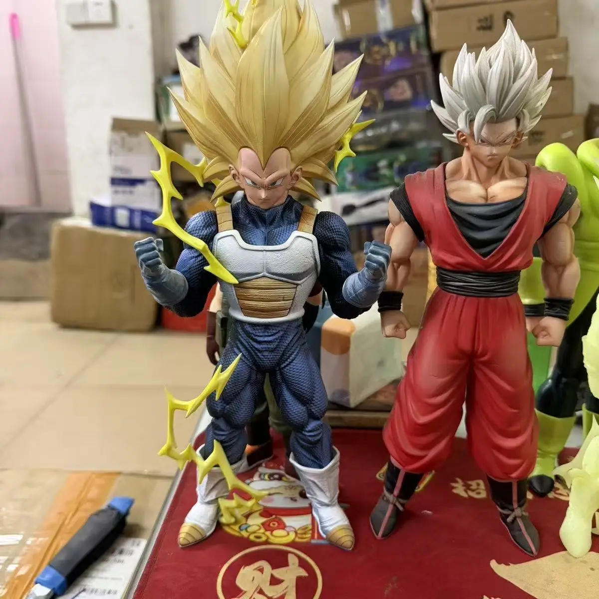 HY Statue Dragon Ball Z Ssj3 Vegeta Figure Replace arms Super Saiyan 3 Vegeta Pvc Action Figures Collection Model Toys Gifts