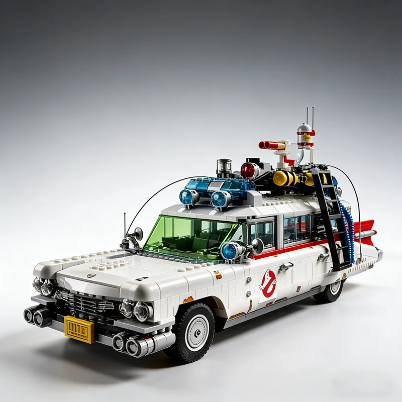 New In Stock Ghostbuster Ecto-1 Building Blocks Car Model Bricks for Adults Toys Halloween Christmas Gifts