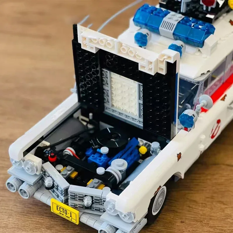 New In Stock Ghostbuster Ecto-1 Building Blocks Car Model Bricks for Adults Toys Halloween Christmas Gifts