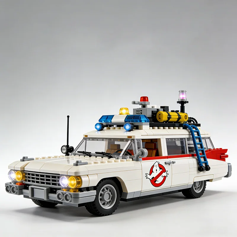 New In Stock Ghostbuster Ecto-1 Building Blocks Car Model Bricks for Adults Toys Halloween Christmas Gifts
