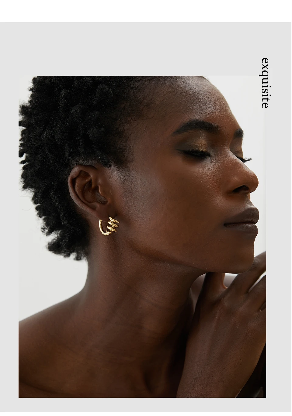 Yhpup Stainless Steel Twisted Hoop Earrings for Women Waterproof PVD Gold Plated Fashion Geometric Metal Jewelry Aretes De Mujer