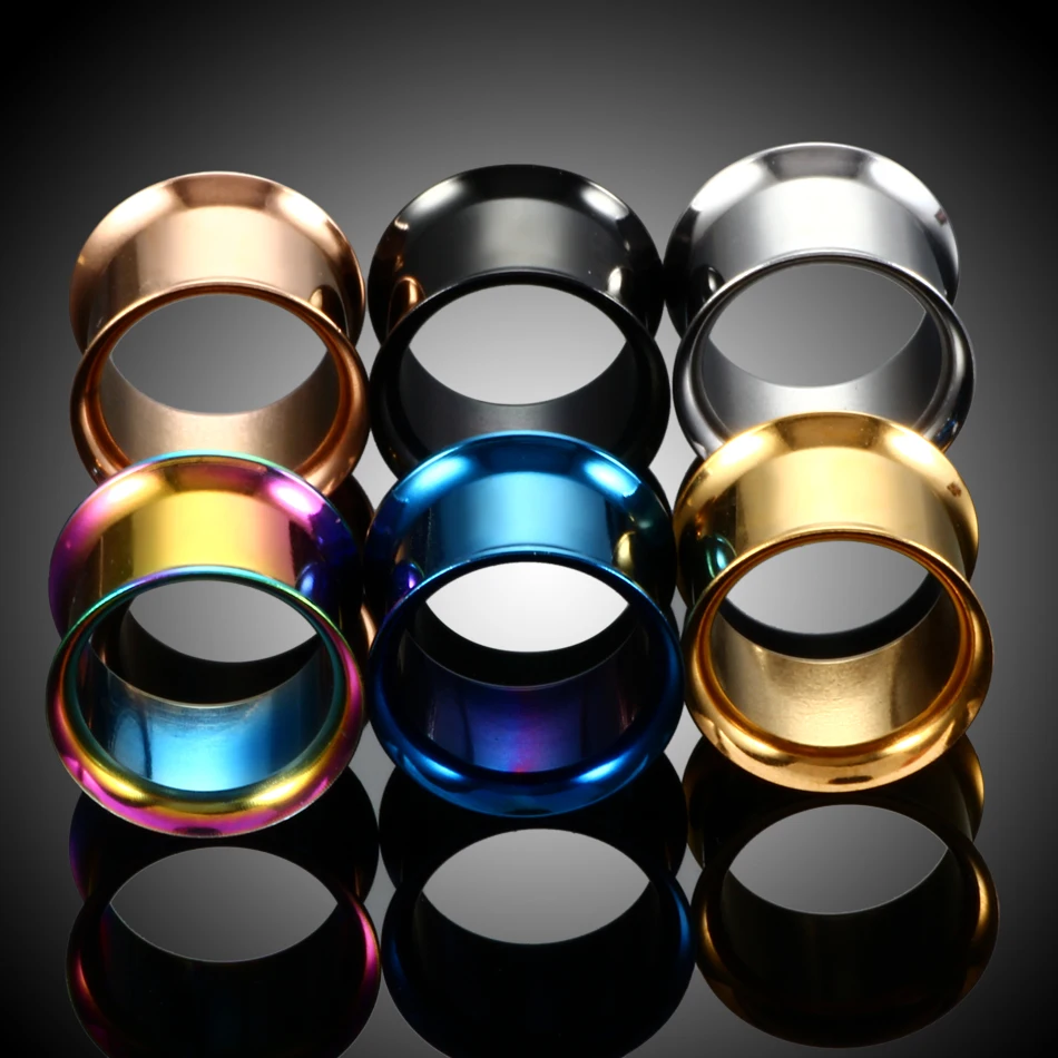 1Pair 316L Stainless Steel Ear Gauges Ear Plugs and Tunnels Ear Piercings Earlets Screwed Earring Expander Body Piercing Jewelry