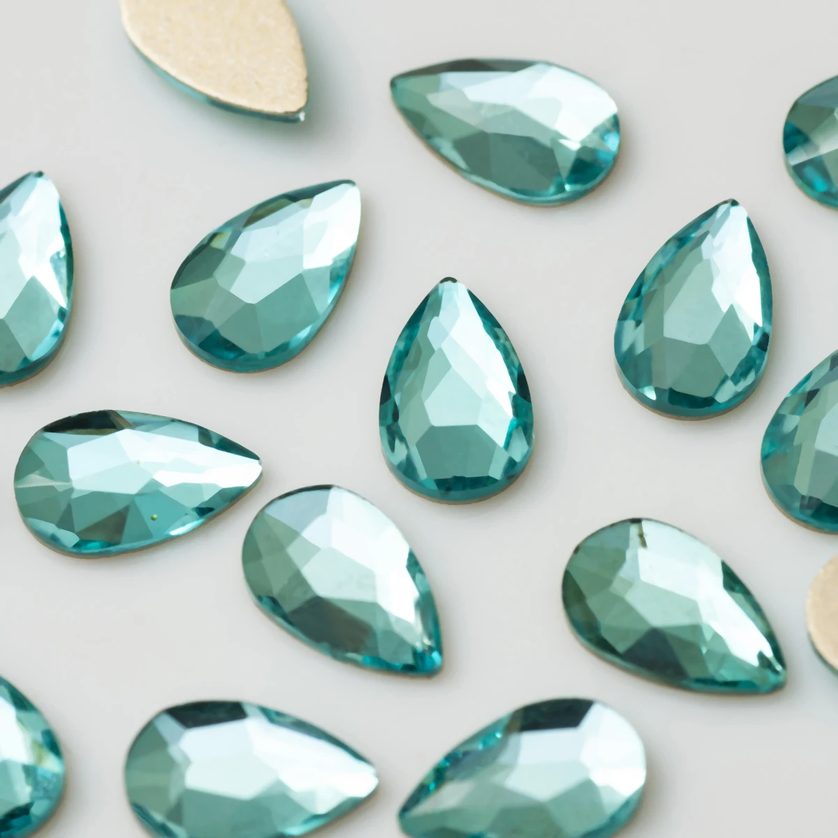 5x8mm 20pcs Pear Drop Nail Strass Korean Fashion 3D Nail Art Rhinestone Flatback Crystal Stones for DIY Nails Accessories