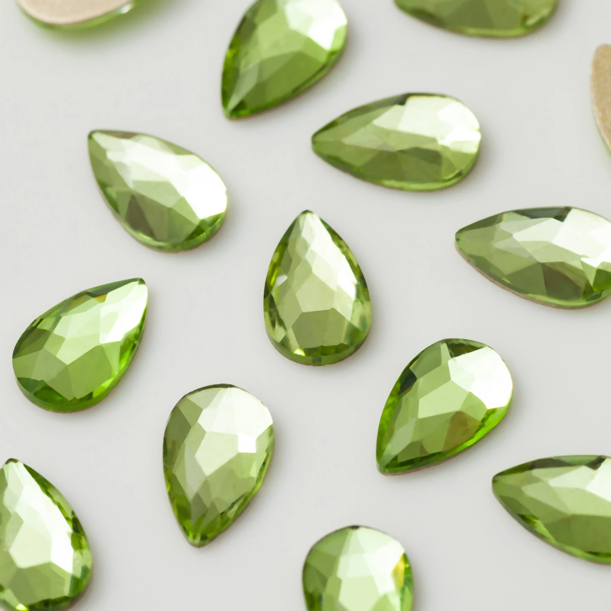 5x8mm 20pcs Pear Drop Nail Strass Korean Fashion 3D Nail Art Rhinestone Flatback Crystal Stones for DIY Nails Accessories