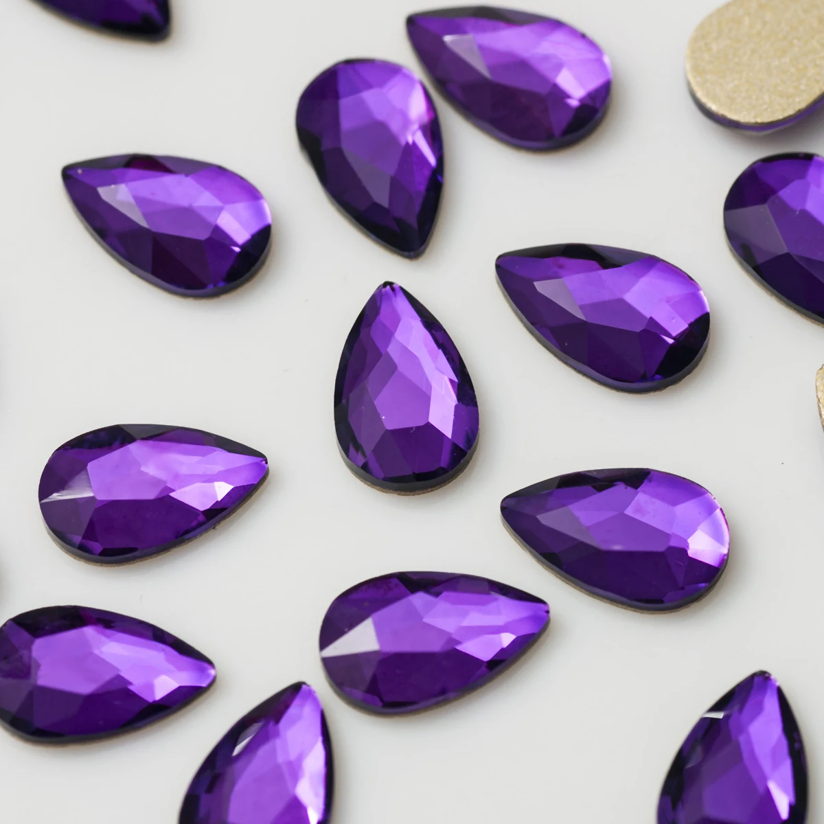 5x8mm 20pcs Pear Drop Nail Strass Korean Fashion 3D Nail Art Rhinestone Flatback Crystal Stones for DIY Nails Accessories