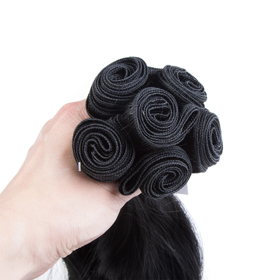 Magic Synthetic Hair 6PCS 20inches Nature Wave Hair Bundles Black Color Extensions Heat Resistant Strands of Hair Tresses