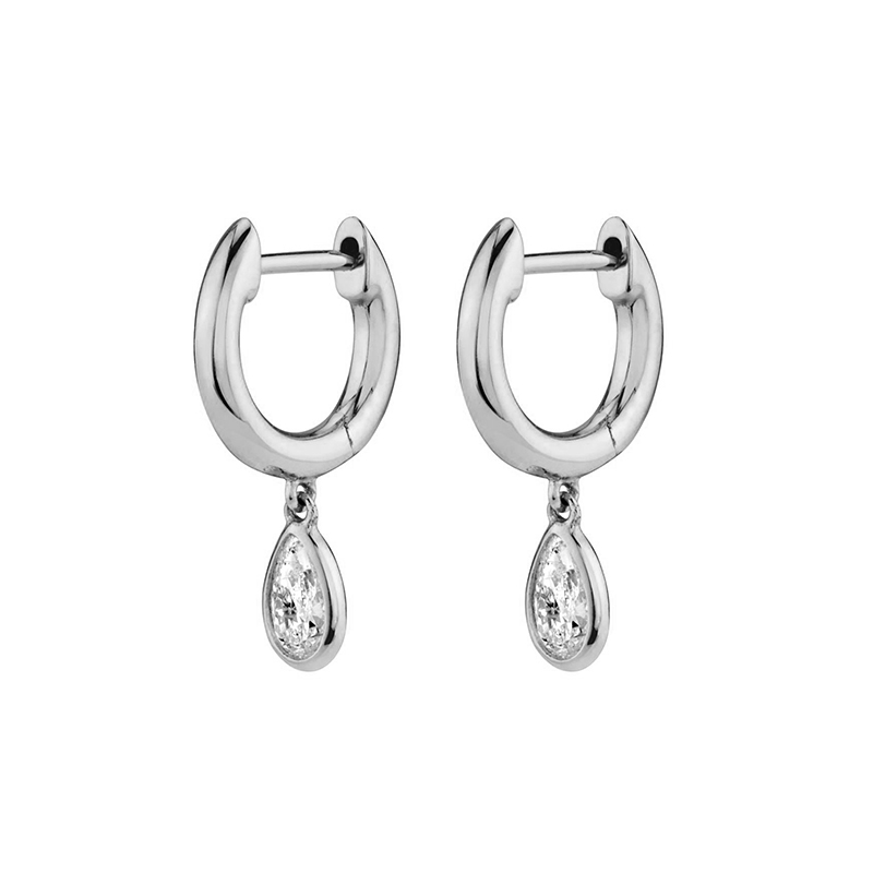 CRMYA Gold color Hoop Earrings For Women Fashion CZ Zircon Piercing Women's Stud Dangle Earrings 2022 Jewelry Wholesale