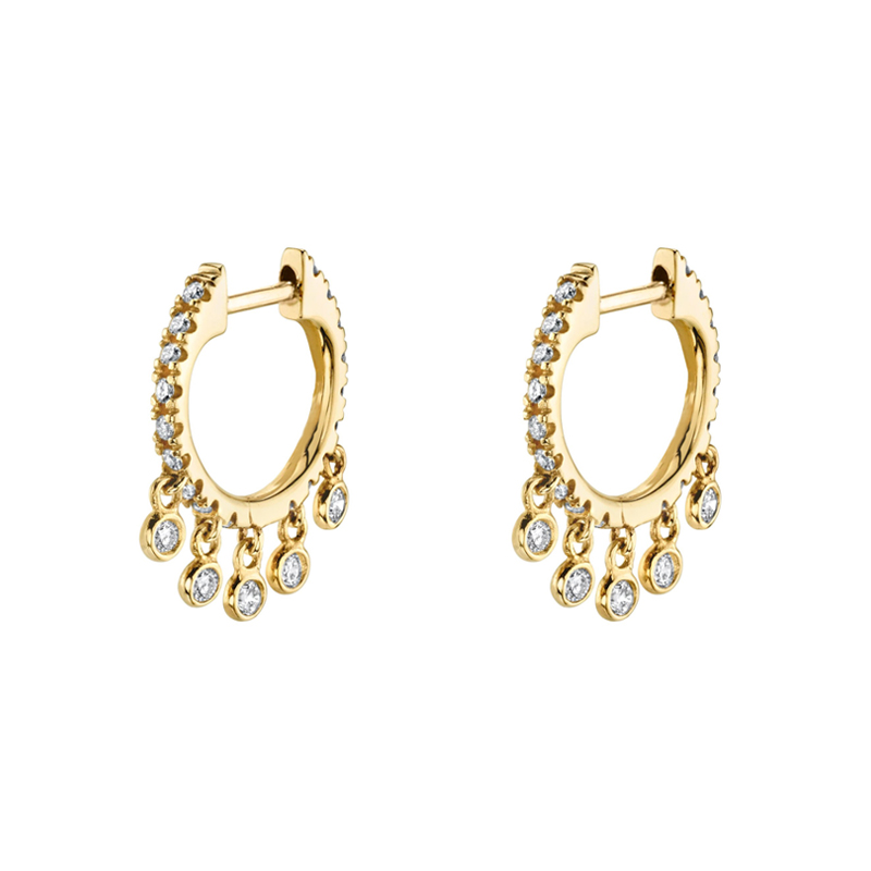 CRMYA Gold color Hoop Earrings For Women Fashion CZ Zircon Piercing Women's Stud Dangle Earrings 2022 Jewelry Wholesale