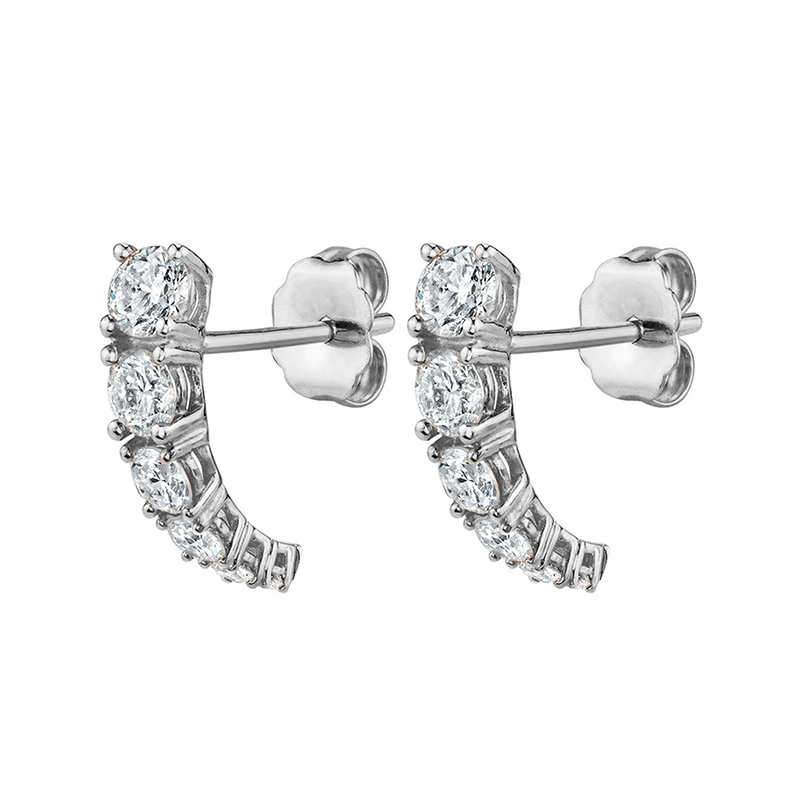 CRMYA Gold color Hoop Earrings For Women Fashion CZ Zircon Piercing Women's Stud Dangle Earrings 2022 Jewelry Wholesale