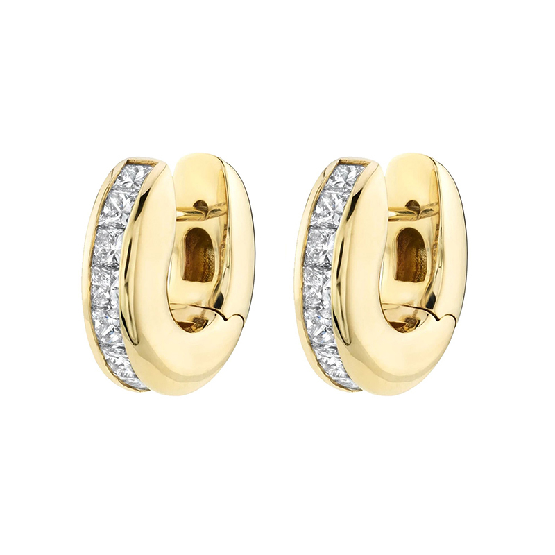 CRMYA Gold color Hoop Earrings For Women Fashion CZ Zircon Piercing Women's Stud Dangle Earrings 2022 Jewelry Wholesale