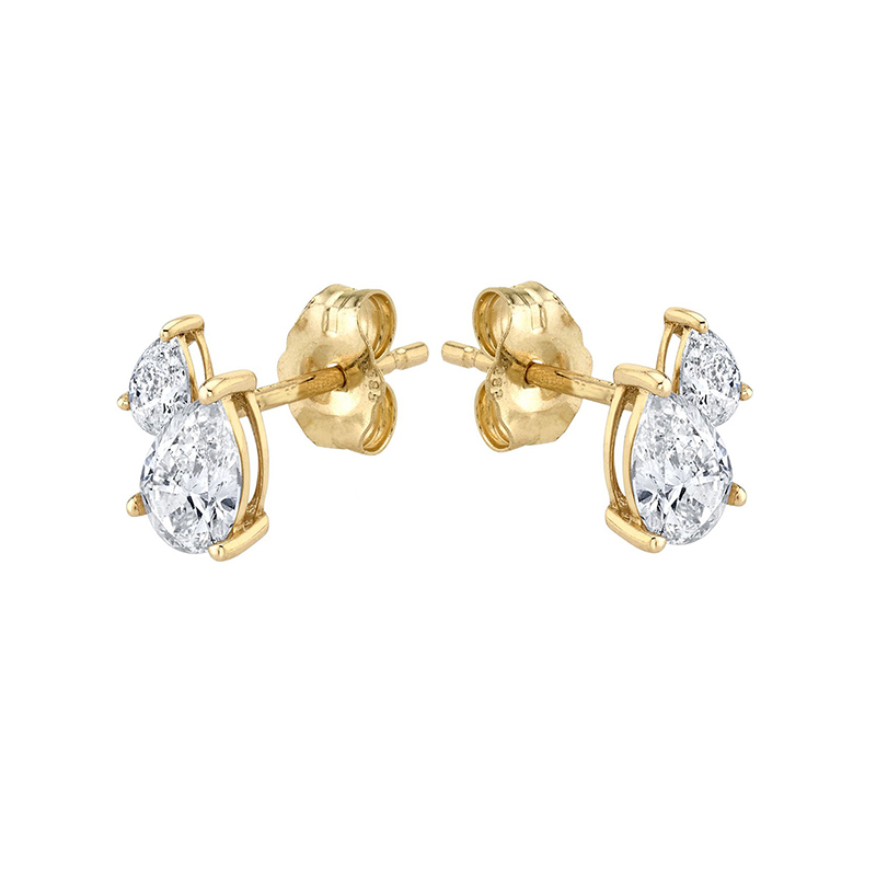 CRMYA Gold color Hoop Earrings For Women Fashion CZ Zircon Piercing Women's Stud Dangle Earrings 2022 Jewelry Wholesale