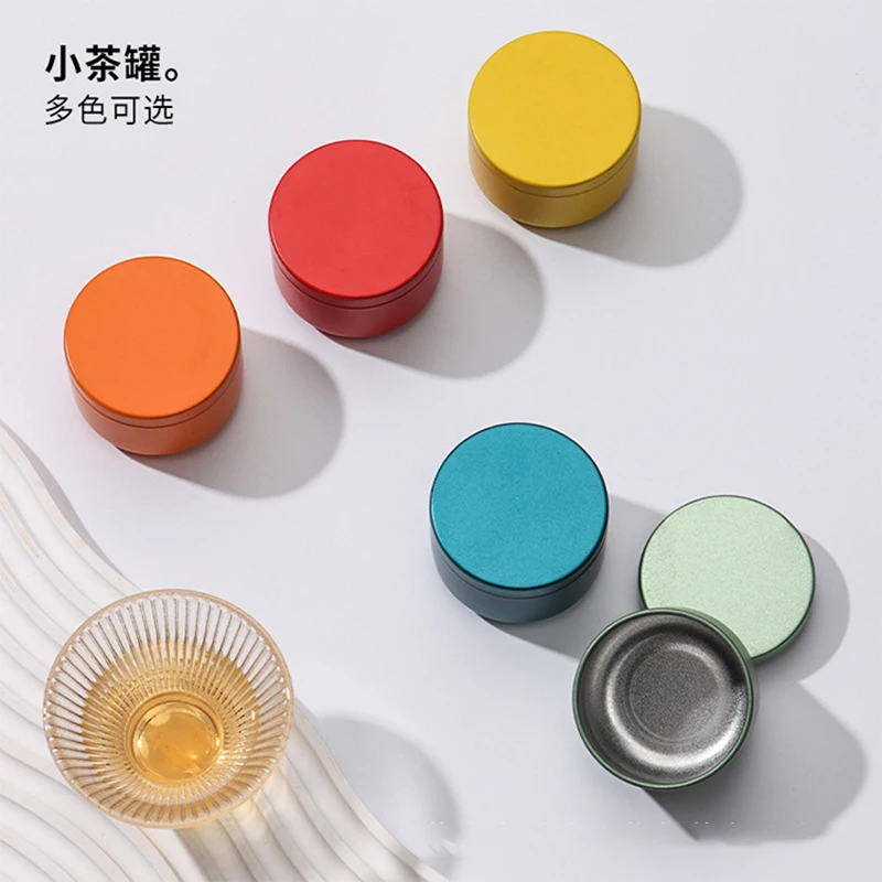 Mini Tin Tea Storage Containers, Portable 30ml Small Box For Candle Making, Sealed Tins, Jewelry, Coffee, Spices Storage