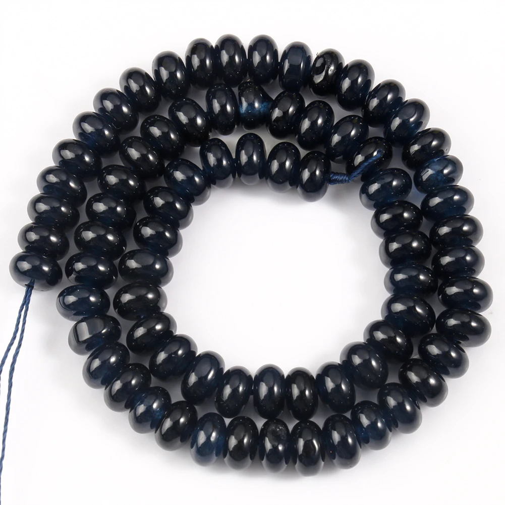 Natural Gem Stone Morganite Angelite Jades Aquamarines Rondelle Spacer Beads for Jewelry Making DIY Bracelet 15'' Wholesale