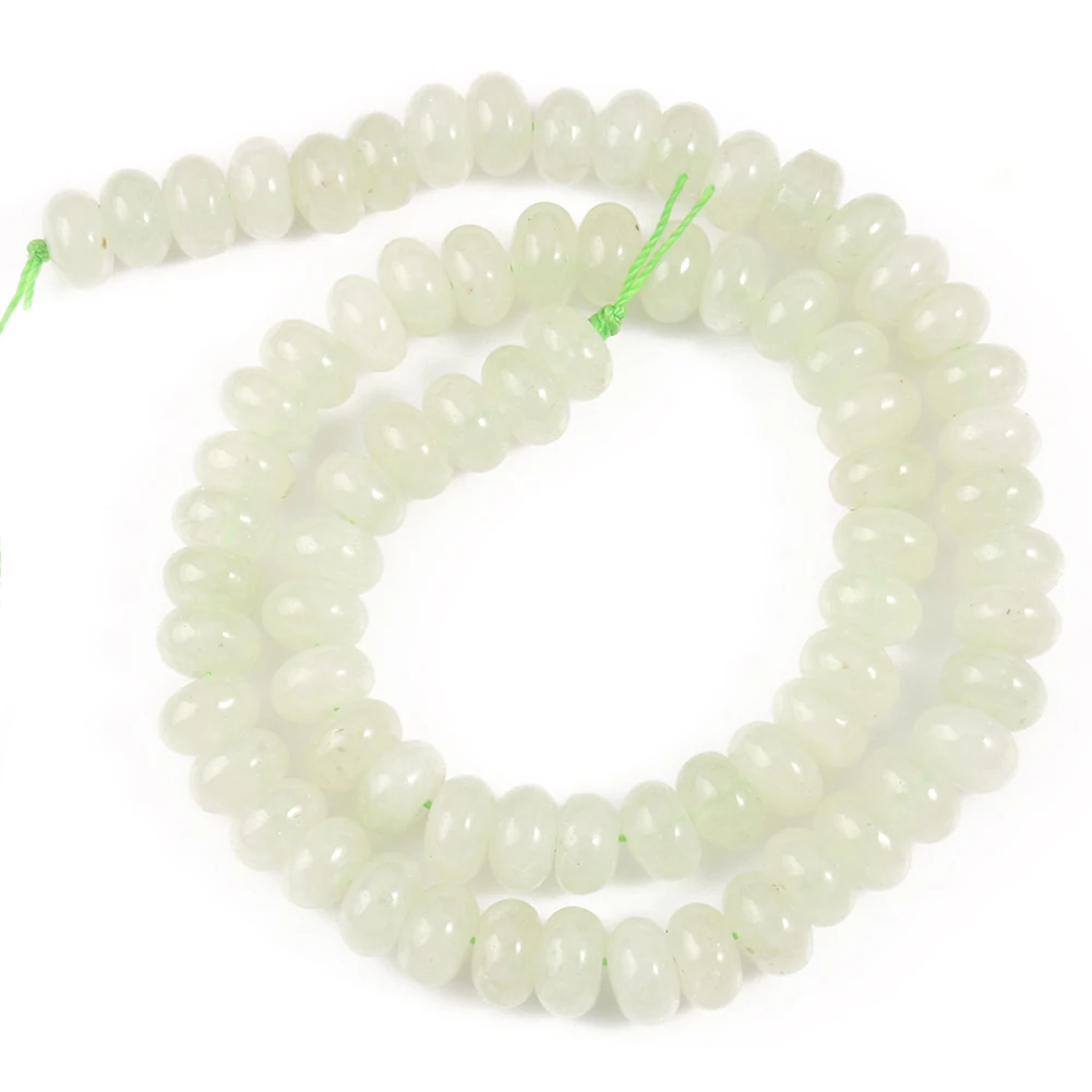 Natural Gem Stone Morganite Angelite Jades Aquamarines Rondelle Spacer Beads for Jewelry Making DIY Bracelet 15'' Wholesale