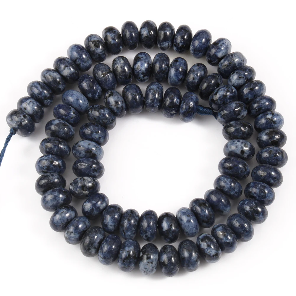 Natural Gem Stone Morganite Angelite Jades Aquamarines Rondelle Spacer Beads for Jewelry Making DIY Bracelet 15'' Wholesale