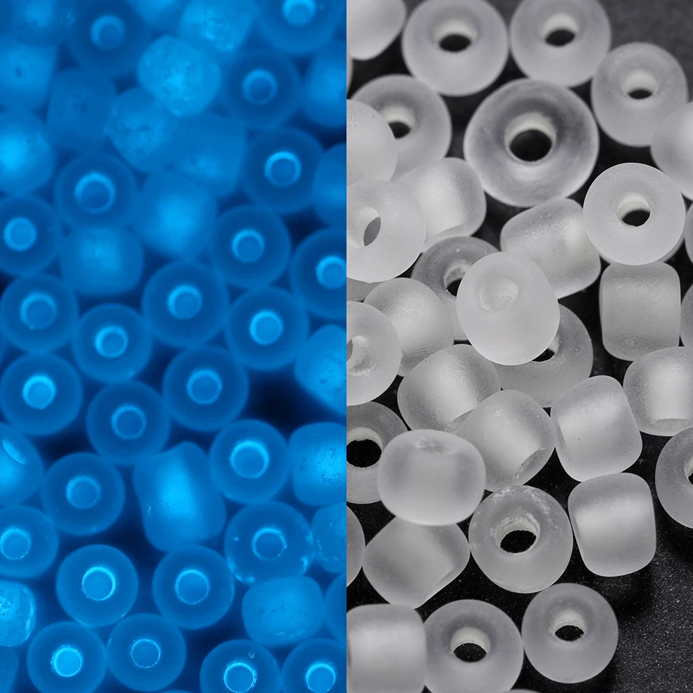 600Pcs/Lot 3mm Frosted Luminous Seed Beads Loose Spacer Beads for DIY Necklace Bracelet Earrings Jewelry Making Accessories