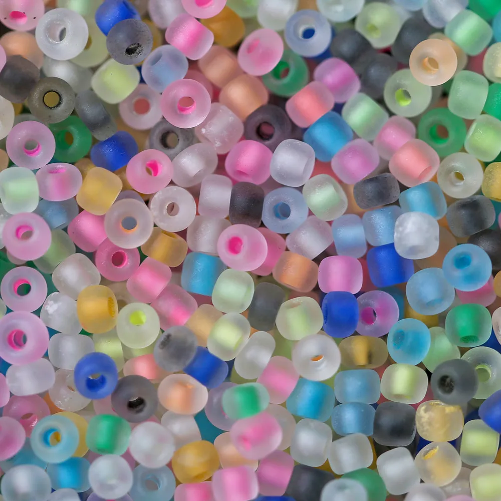 600Pcs/Lot 3mm Frosted Luminous Seed Beads Loose Spacer Beads for DIY Necklace Bracelet Earrings Jewelry Making Accessories