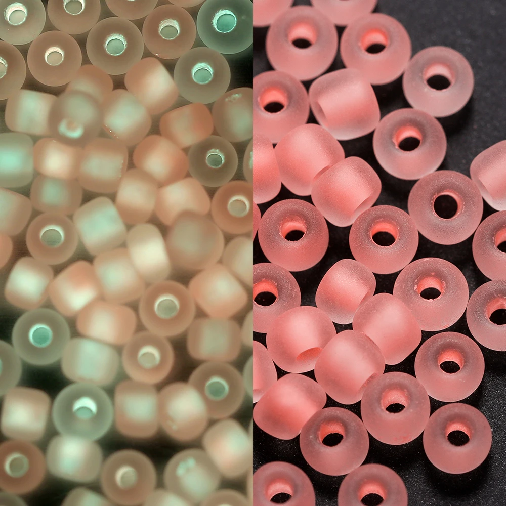 600Pcs/Lot 3mm Frosted Luminous Seed Beads Loose Spacer Beads for DIY Necklace Bracelet Earrings Jewelry Making Accessories