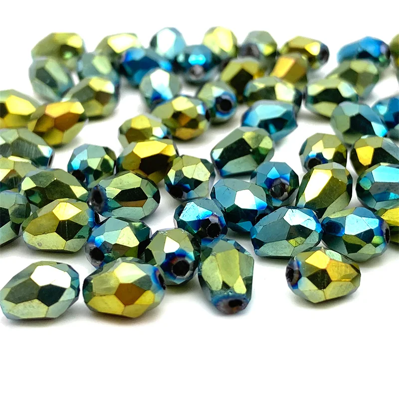 3*5 5*7 8*11mm Faceted Austria Waterdrop Crystal Beads for Jewelry Making Teardrop Glass Beads DIY Bracelet Earring Supplies