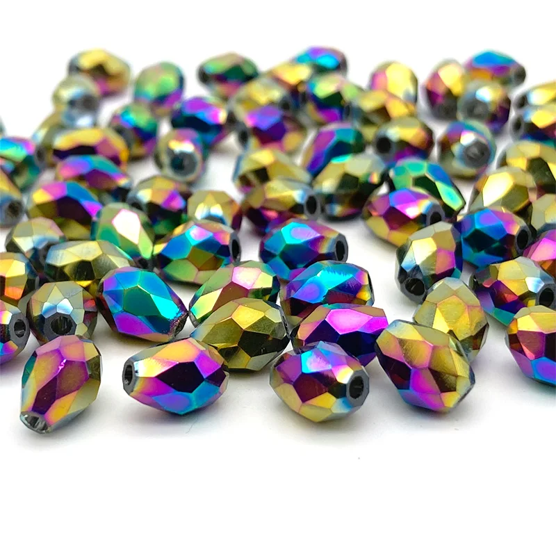 3*5 5*7 8*11mm Faceted Austria Waterdrop Crystal Beads for Jewelry Making Teardrop Glass Beads DIY Bracelet Earring Supplies