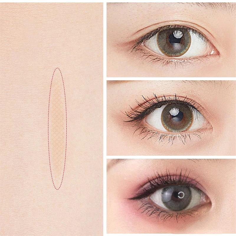600Pcs/Box Big Eyelid Tape Sticker Double Fold Self Adhesive Eyelid Tape Stickers S/L Makeup Clear Beige Invisible Tool