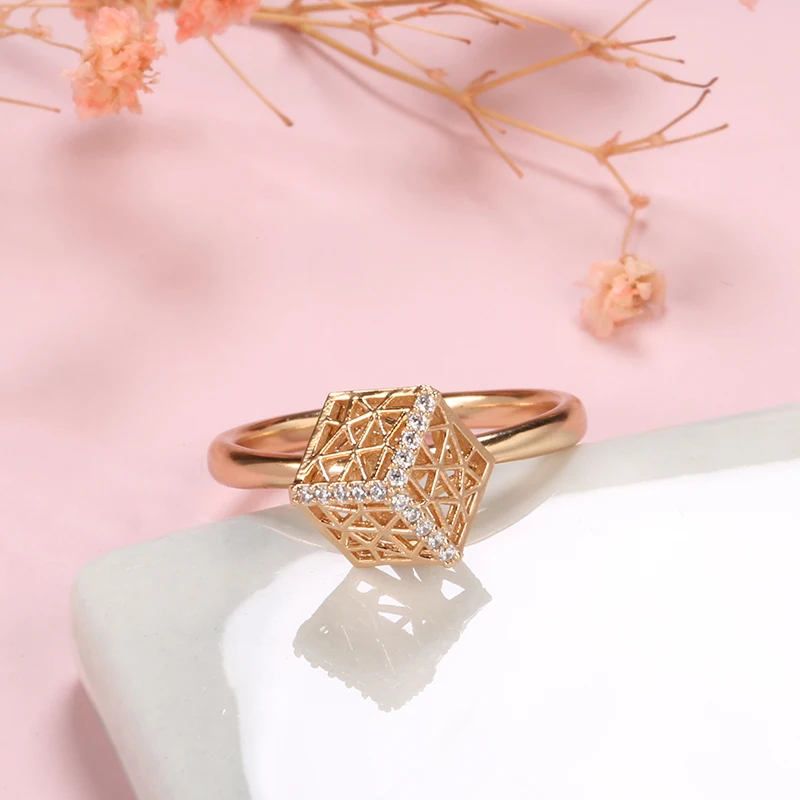 Kinel New Fashion Natural Zircon Hoop Earrings Women 585 Rose Gold Hollow Flower Drop Earrings Fine Wedding Party Jewelry