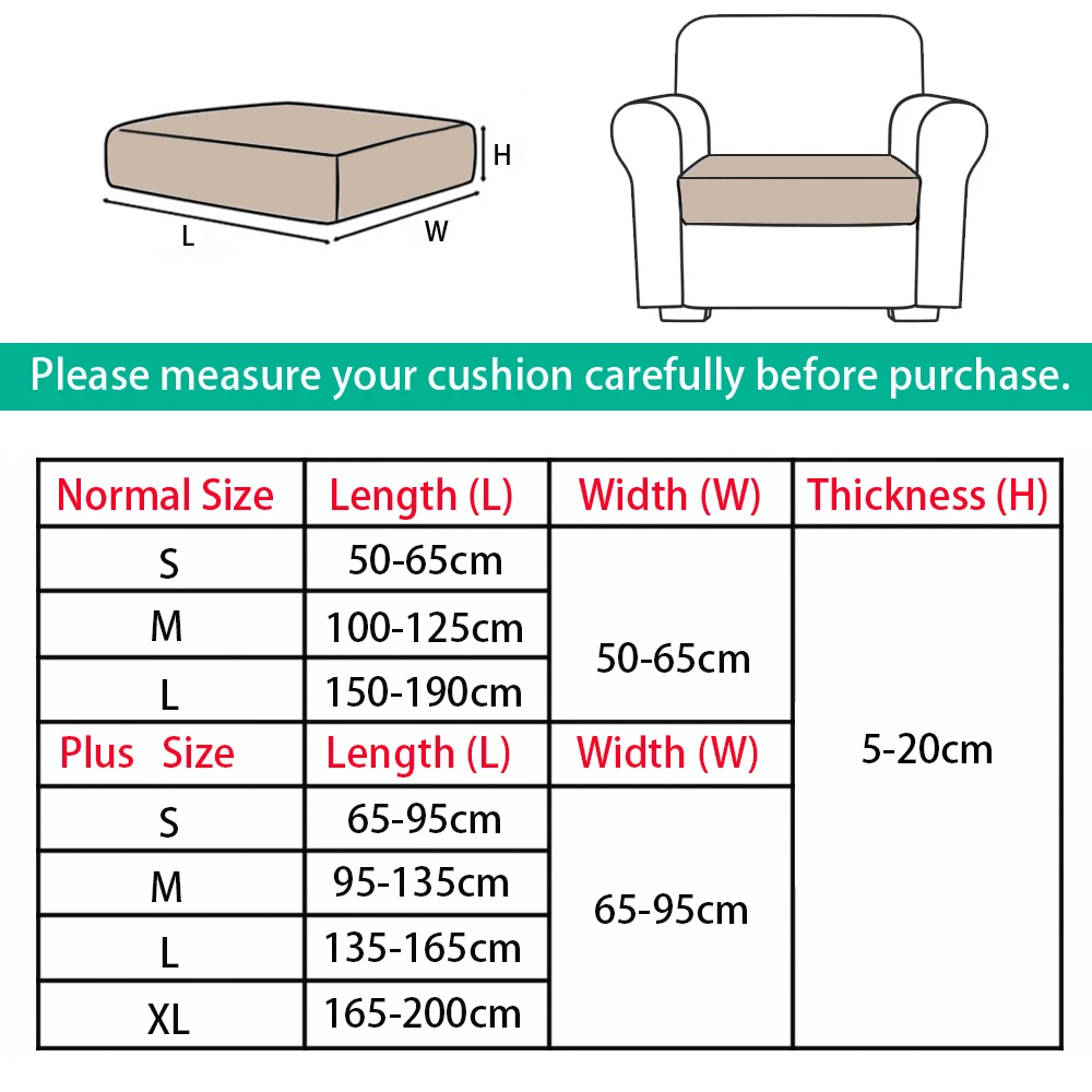 Elastic Velvet Sofa Seat Cushion Covers for Living Room Cushion Chaise Longue Luxury Corner L Shape Furniture Sofa Slipcovers