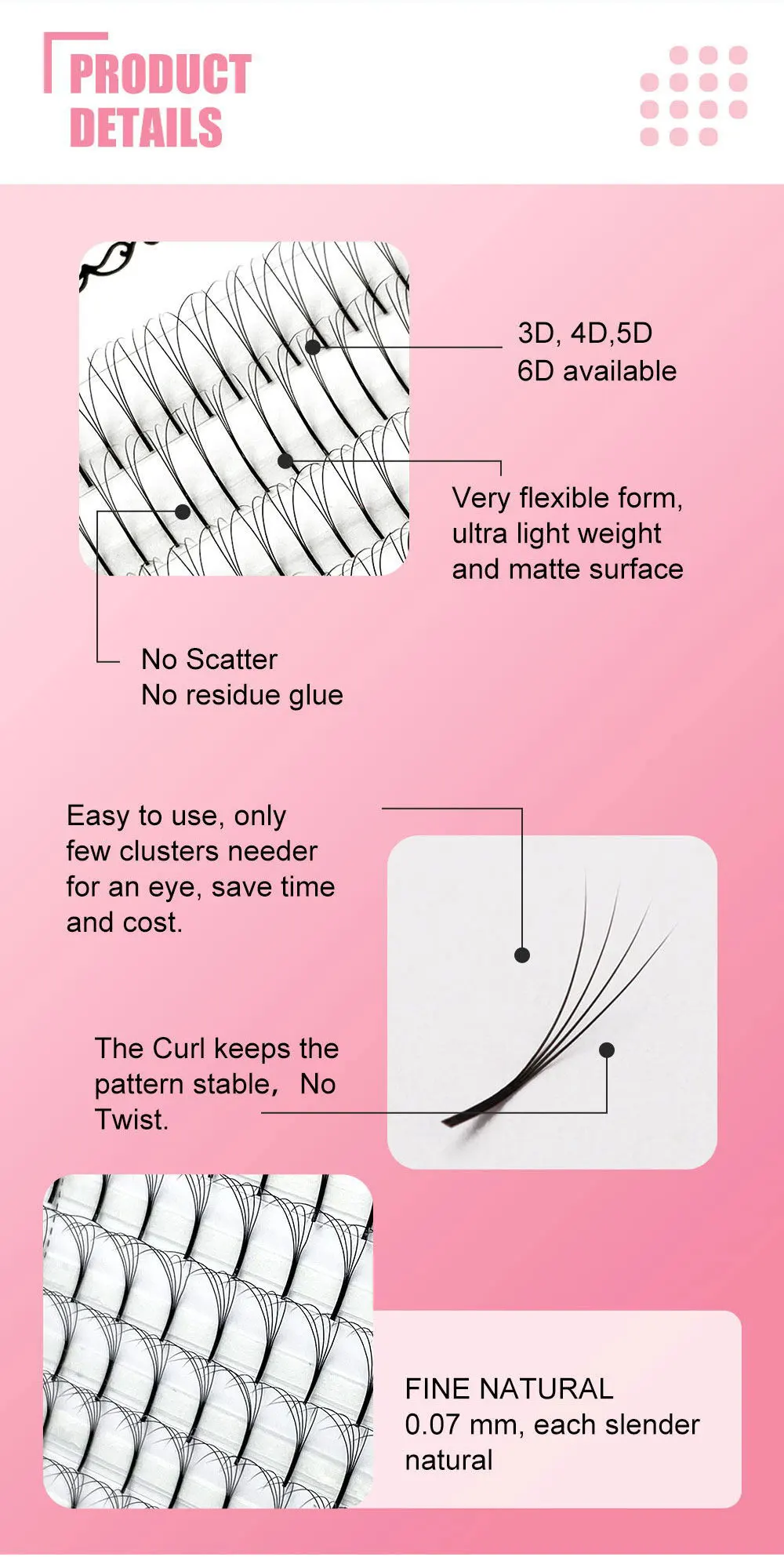 Abonnie Wide Premade Fan Lash Extensions Volume Fans Lashes 3d/4d/5d/6d Long Stem Volume Fan Professional Eyelashes Extensions