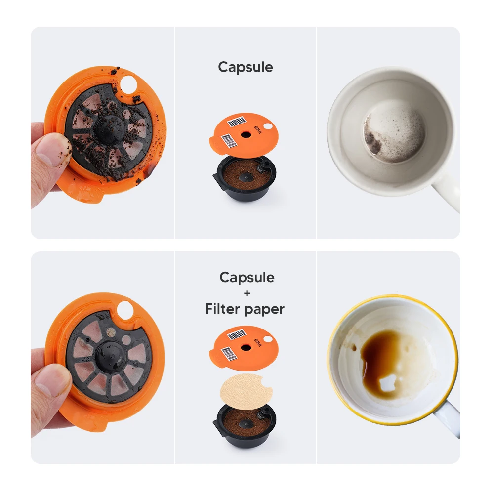 Icafildas Coffee Capsule Paper Filter for BOSCH -s Machine Tassimo Refillable Filter Maker Pod Disposable Paper Filters