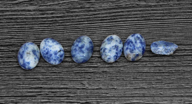 Vintage Oval Lapis Lazuli Jewelry Sets Natural Stone Tiger Eye Quartz Necklace Earrings Ring Fashion Set