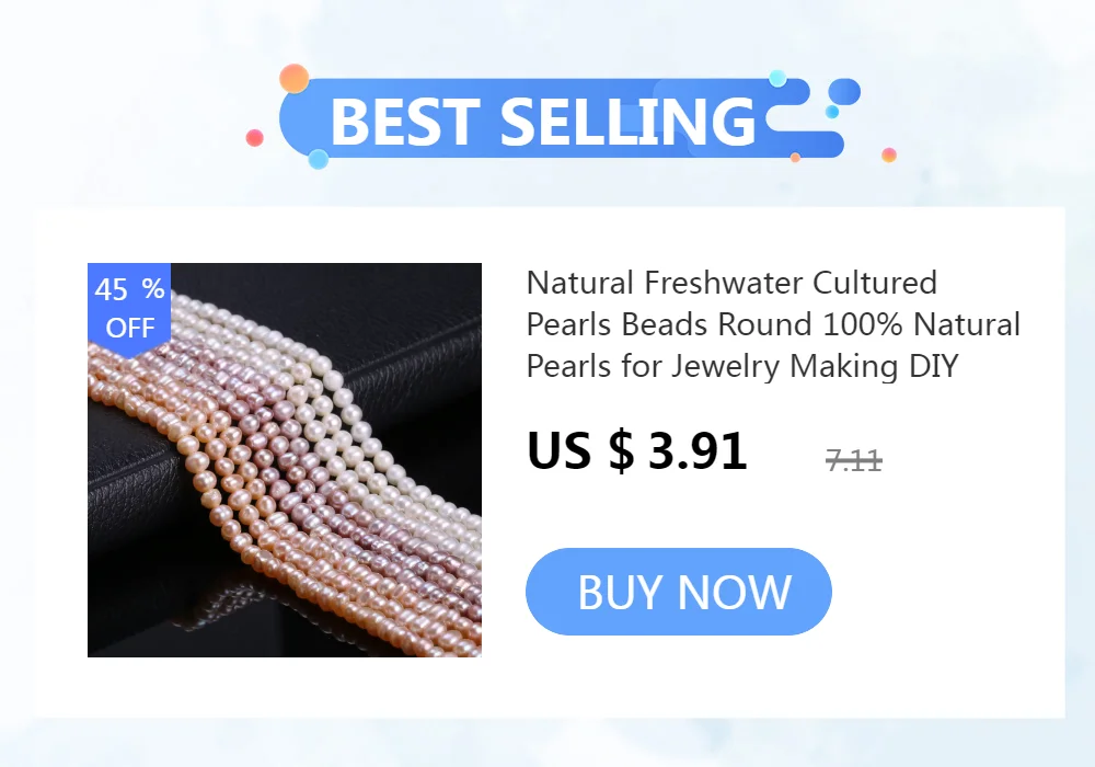 100% Natural Freshwater Pearl Rice Beads Exquisite Spacer Loose Bead For Jewelry Making DIY Charms Bracelet Necklace Accessories