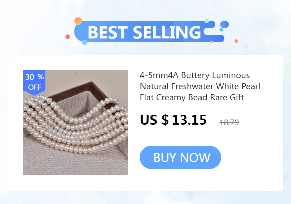 100% Natural Freshwater Pearl Rice Beads Exquisite Spacer Loose Bead For Jewelry Making DIY Charms Bracelet Necklace Accessories