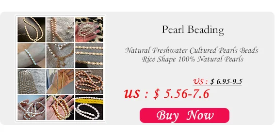 100% Natural Freshwater Pearl Rice Beads Exquisite Spacer Loose Bead For Jewelry Making DIY Charms Bracelet Necklace Accessories