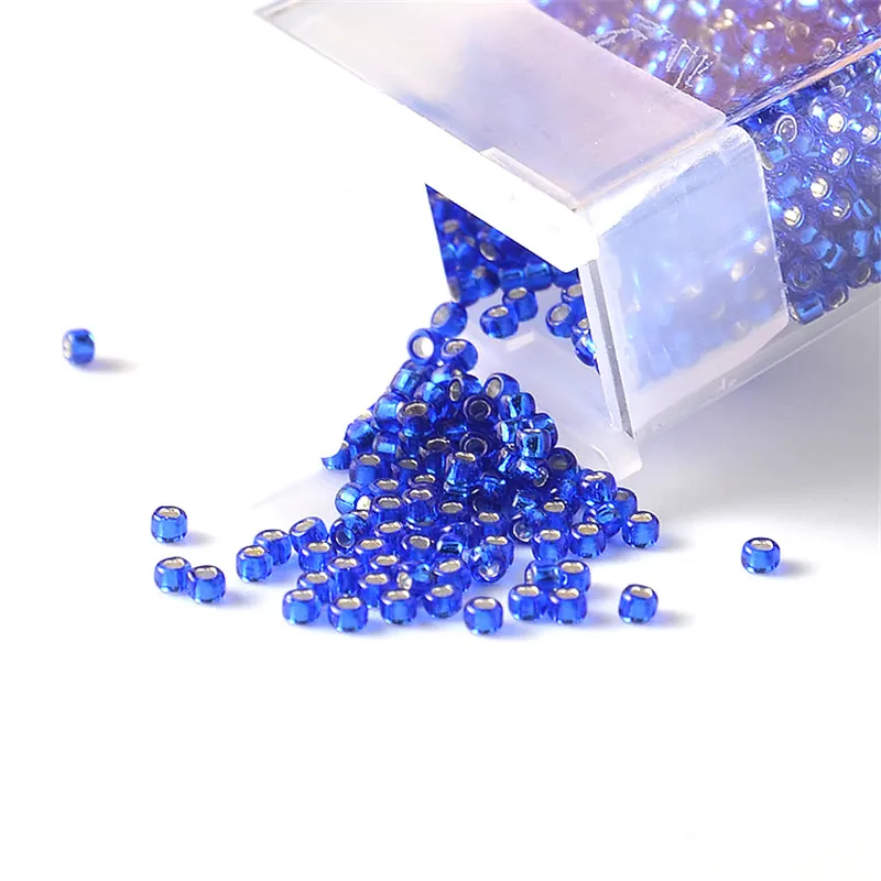 1.5mm 15/0 Japan TOHO Round Glass Beads Silver Lined Color Seed Bead for Needlework Bracelet Diy Jewelry Making 10g 2500pcs