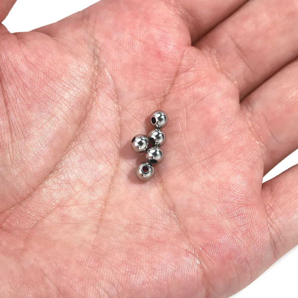 Stainless Steel Spacer Beads For Bracelets Jewelry Interlayer DIY Separators For Stainless Steel Jewelry Materials Accessories