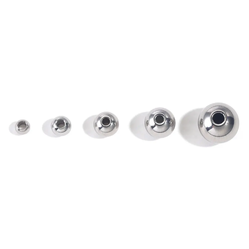 Stainless Steel Spacer Beads For Bracelets Jewelry Interlayer DIY Separators For Stainless Steel Jewelry Materials Accessories