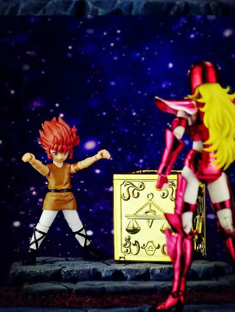 ST/ShineTime Saint Seiya Myth Cloth EX Aries Mu KiKi Gold Knights of the Zodiac PVC Action Figure Model In Stock