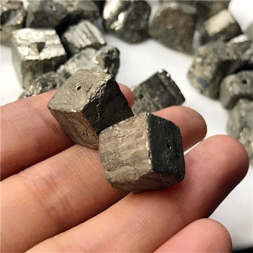 Natural High Density Cubic Pyrite Stone Fool's Gold Rough Irregular Ore Mineral Teaching Specimen Ornaments
