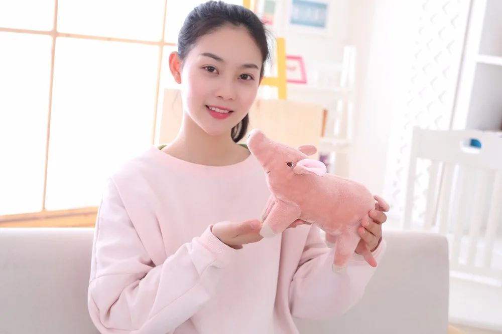 Miaoowa 1pc 25cm Cute Cartoon Pig Plush Toy Stuffed Soft Animal Pig Doll for Children's Gift Kids Toy Kawaii Gift for Girls