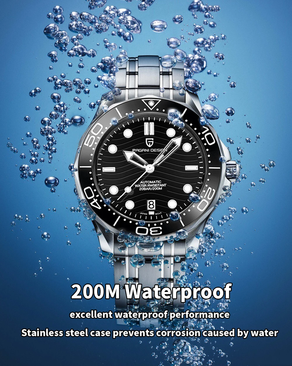 2026 New PAGANI DESIGN 1685 Men's Watches Mechanical Wristwatch For Men Luxury Automatic Watch Men Japan Movt 20Bar Dive Clock