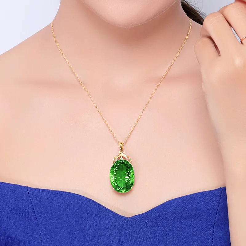 Fashion Income Water Drop Carat Swiss Queen Necklace European and American Queen Crown Jewelry Pendant Gift Goddess