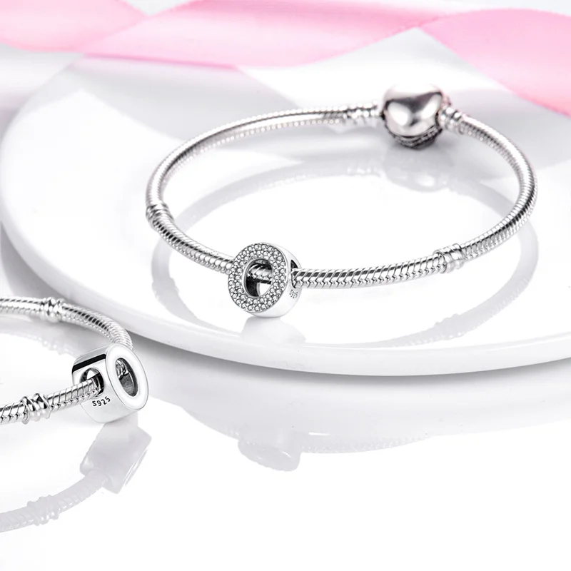 Fit Qikaola Bracelets Charms Plata De Ley 925 Silver 26 Alphabet Letters Charms Beads For Women Fine DIY Birthday Jewelry Gifts
